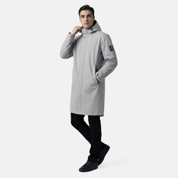 Coat spring-autumn Evar hooded, grey M, Huppa