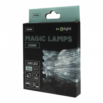 Eco Light Magiczne lampki 100 led 6500k 10m dc5v