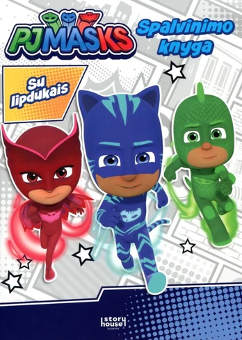 PJ Masks. Spalvinimo knyga su lipdukais