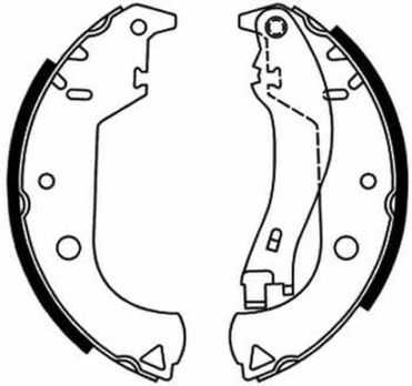 ABE C0F020ABE Brake shoe set