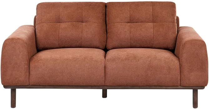 Beliani Dvivietė sofa LAURILA auksinės rudos spalvos