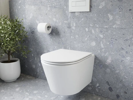 WC Ravak Flow RimOff set, baltas su Soft-Close dangčiu