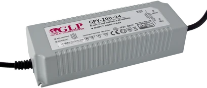 200W LED Maitinimo šaltinis GPV 24V IP67 kaina