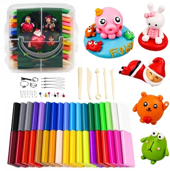 Lean Plasticine Dough Accessories For Creating Jewelry Decorations 24 pcs.