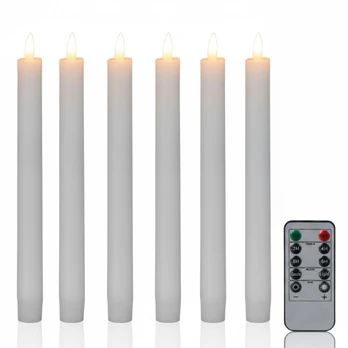 Kodustaar LED žvakės kūginės, 24.5x2.2 cm, Balta