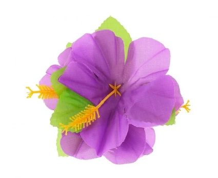 Havajietiškas segtukas, didelis, violetinis