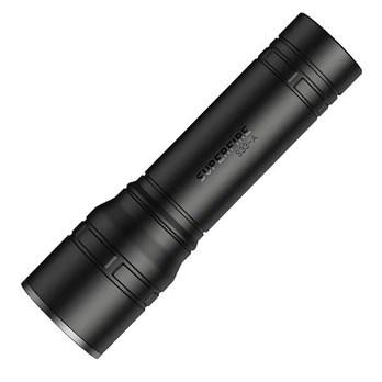 Rankinis žibintuvėlis Superfire S33-A, 124lm, USB (juodas)