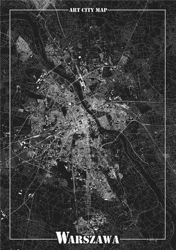 Art-Map Dekoratyvinis plakatas – Varšuva