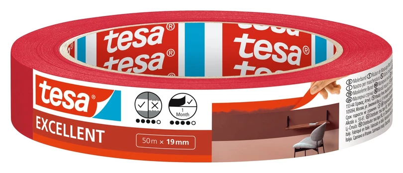 Dažymo juosta Tesa Excellent, 50 m x 1.9 cm