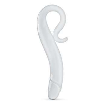 Glas Glass Toy No. 14 Transparent Curved Model with Handle 20 cm