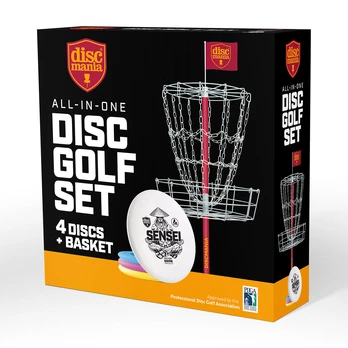 Kilnojamas diskgolfo taikinys DISCMANIA Lite Pro su diskais
