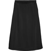 Vero Moda Midi sijonas Mymilo 10340419 Juoda Regular Fit