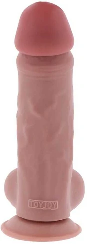 Prabangus dvigubo tankio storas dildo TPE 23 cm