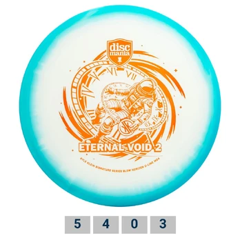 Diskgolfo diskas Midrange Driver C-LINE GLOW HORIZON MD4 Eternal Void 2 Clear/Blue