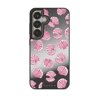Shell We - Samsung Galaxy S25 Case, Elite Mirror Dark (Magnetic) / Gold