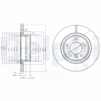DELPHI BG3901C Brake Disc