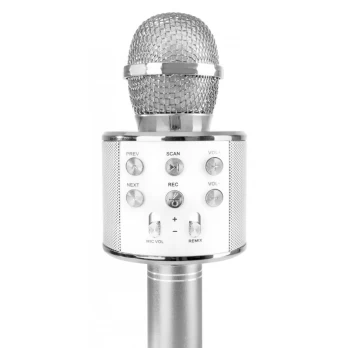 Karaoke bluetooth mikrofonas su aido funkcija - sidarbinis