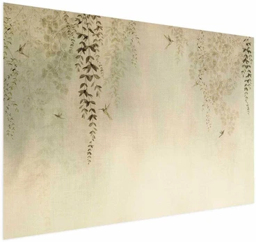 Artgeist Plakatas - rusvai gelsvas Hummingbirds