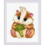 Cute Hamster. Daffodils. Siuvinėjimo rinkinys iš RIOLIS Nr.: 2185