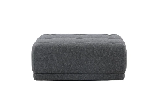 Turin Pouf - Dark grey / Dark grey Fabric