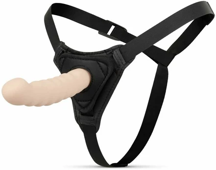 EasyToys Silicone Intimate Machine with Adjustable Harness Juodas 13cm