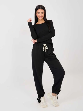 Italy Moda Kelnės-MI-SP-P6845.68-juoda