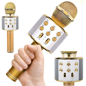 Verk Group Bluetooth wireless microphone karaoke speaker voice modulator round