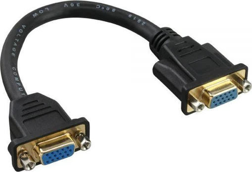 Adapteris AV InLine D-Sub (VGA) - D-Sub (VGA) juoda (17302G)