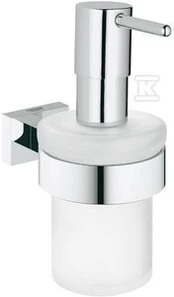 Grohe škidro ziepju trauks ar turētāju Essentials Cube, hroms