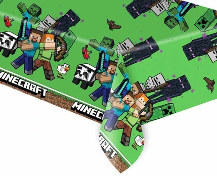 Plastikinė staltiesė „Minecraft“, 120x180 cm