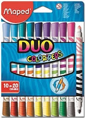 FlomasteriaiColorPeps Duo 10pcs kaina