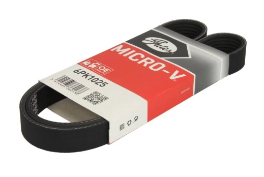 V formos rumbuoti diržai GATES 6PK1025