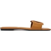 Šlepetės Calvin Klein Square Flat Sandal Emblem HW0HW03128 Ruda