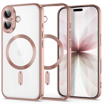 Dėklas TECH-PROTECT MAGFLEX MAGSAFE IPHONE 17 SHINY ROSE GOLD
