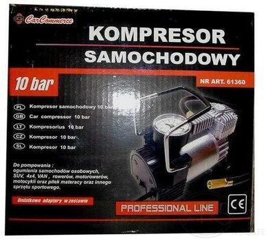 Automobilinis oro kompresorius 12V 10 bar 61360