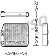DENSO DRR09035 Heater radiator kaina