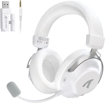 ATTACK SHARK žaidimų belaidės ausinės Bluetooth 5.3, 2,4 GHz, 53 mm, L50PRO