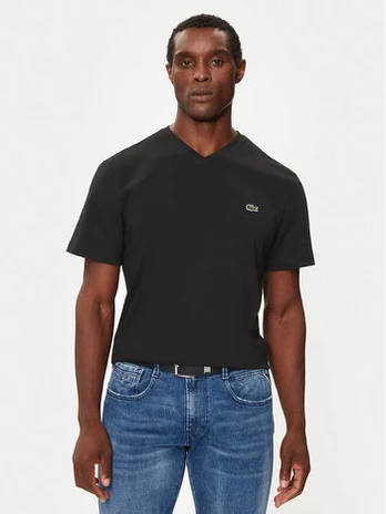 Lacoste Marškinėliai TH5077 Juoda Regular Fit