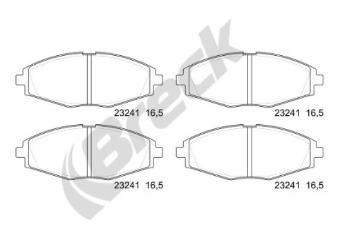 BRECK 23241 00 702 00 Brake pad set