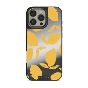 Lemon Tart - iPhone 16 Pro Max Case, Elite Mirror (MagSafe) / Gunmetal