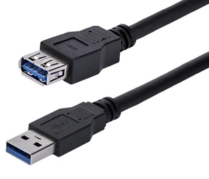 Kabelis StarTech USB3SEXT1MBK USB A female, USB A male, 1 m, juoda