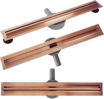 REA NEOX SLIM PRO linijinis nutekėjimas Brushed Copper 70