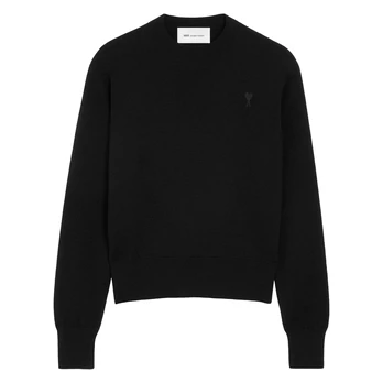 Megztinis vyrams, Juoda, Crewneck sweater