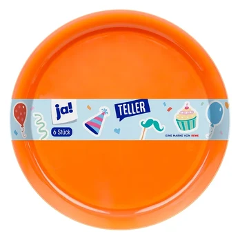 Plastikinės lėkštės JA!, 6 vnt