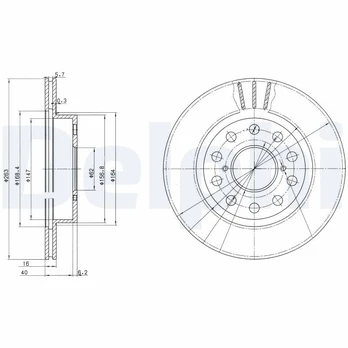 Stabdžių diskas DELPHI BG3268