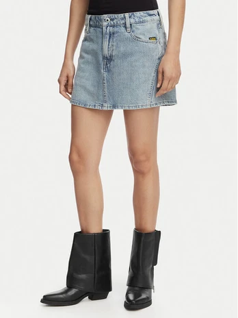 G-Star Raw Džinsinis sijonas Cinch D28409-E352 Mėlyna Regular Fit