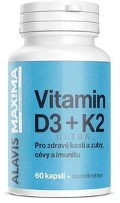 ALAVIS MAXIMA Vitamin D3 K2, 60 kapslí