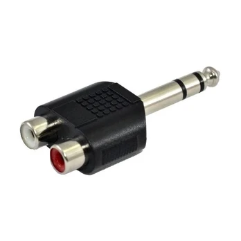 SSQ HA7 - Adapteris 2 x RCA lizdas - 6,3 mm stereofoninis lizdas