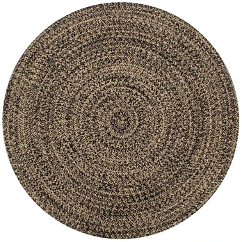 Kilimas, juodos ir natūralios sp., 90cm, džiutas, rankų darbo
