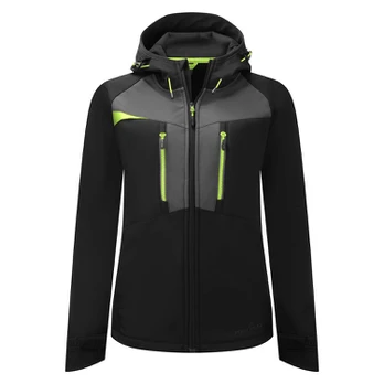 Moteriška PORTWEST DX486 Softshell striukė, Dydis: L, Pw spalvos: Juodas